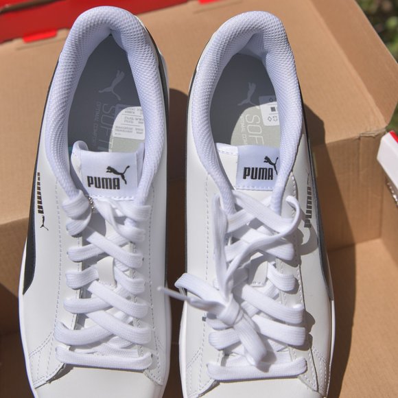 PUMA Men's Smash v2 Sneaker Leather in White - Picture 4 of 6